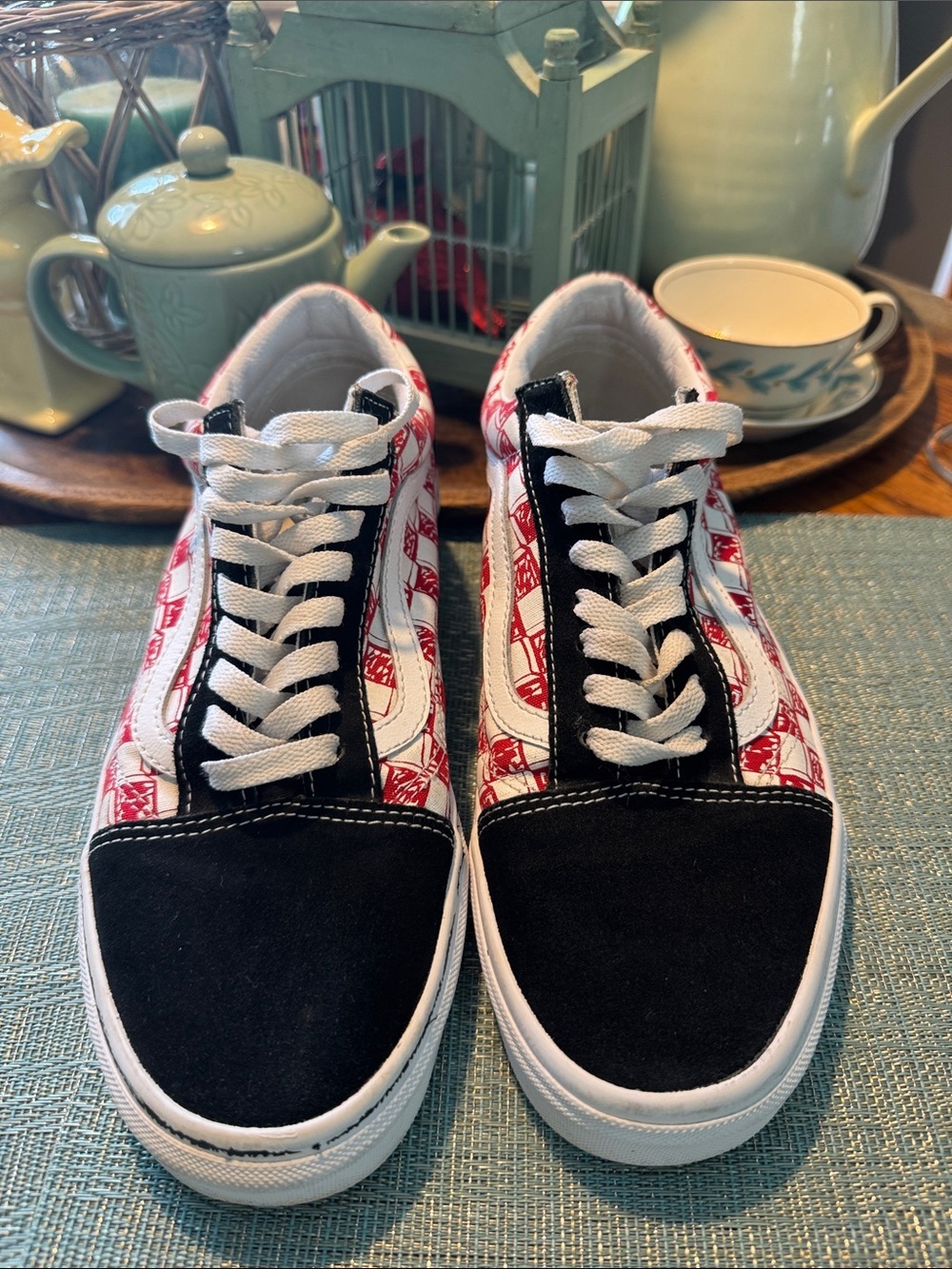 VANS OLD SKOOL SKETCH CHECKERBOARD SKATE SHOE